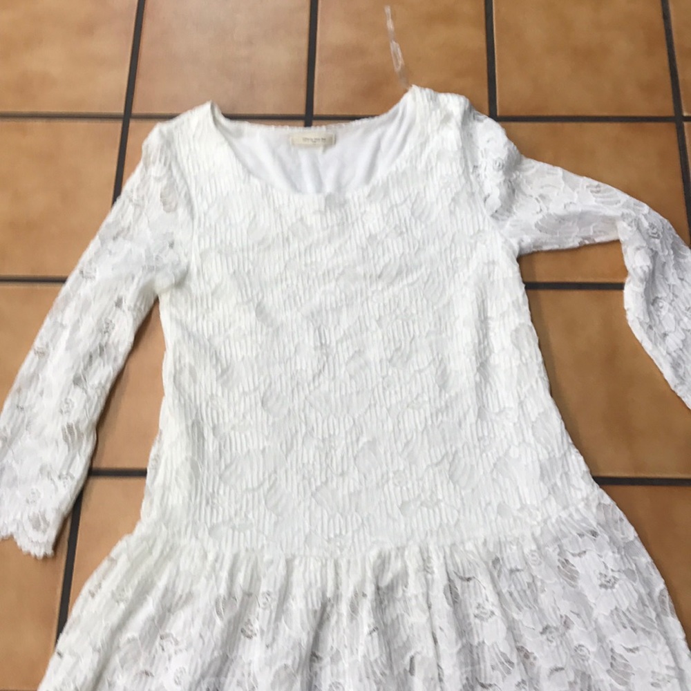 White Floral Tunic